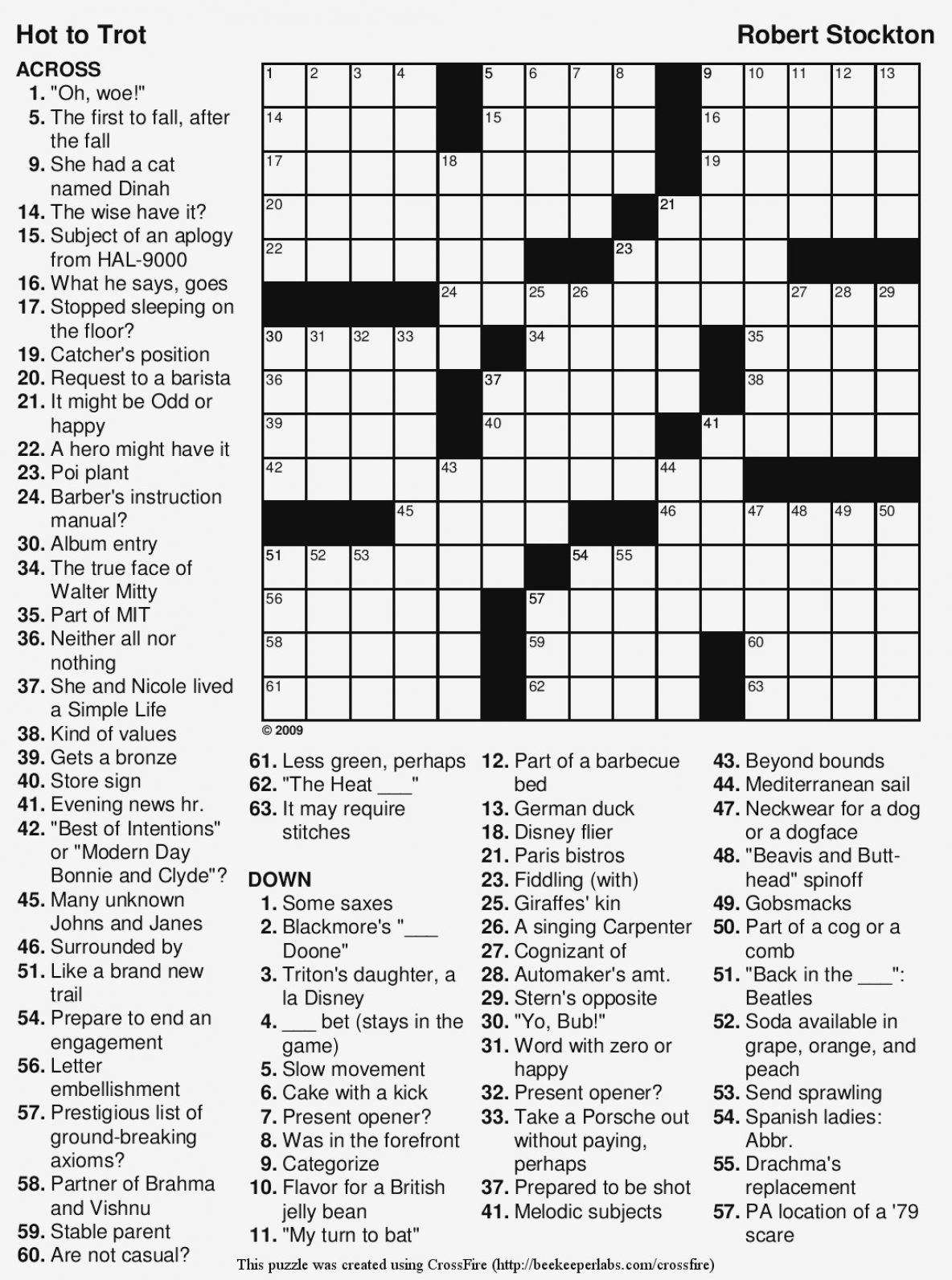 Coloring Coloring Easy Printable Crossword Puzzles Large Print Free