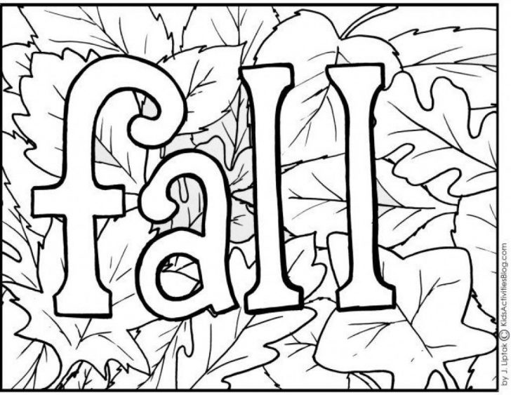 Free Printable Autumn Coloring Sheets