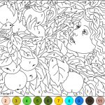 Coloring Page: Phenomenal Colornumber Coloring Pages Free.   Free Printable Color By Number For Adults