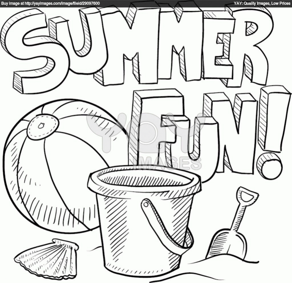 Coloring Page ~ Simplistic Free Printable Summer Coloring Pages For - Free Printable Beach Coloring Pages