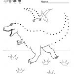 Coloring Pages Ideas: Connect The Dots Coloring Pages Dinosaur   Free Printable Dot To Dot Easy