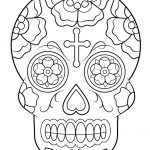 Coloring Pages Ideas: Sugarll Coloring Pages Ideas Free For Adults   Free Printable Sugar Skull Coloring Pages