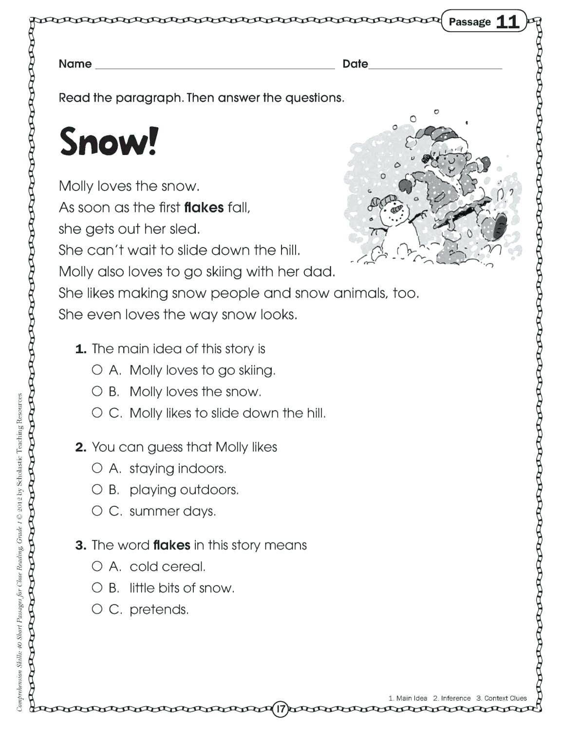 reading homework 2nd grade free printable