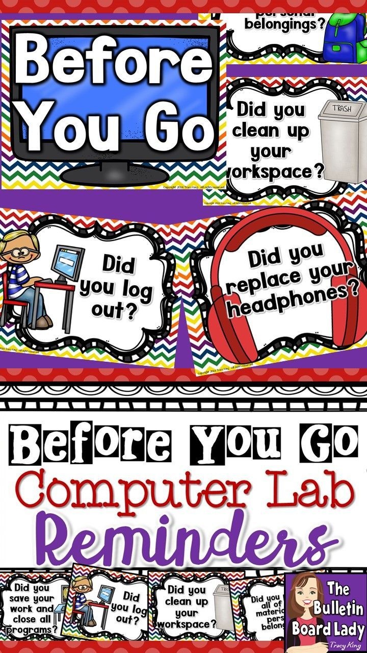 Computer Lab Posters Tidylady Printables Computer Lab - vrogue.co