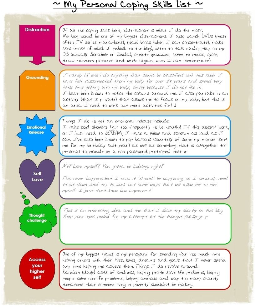 Free Printable Coping Skills Worksheets Free Printable