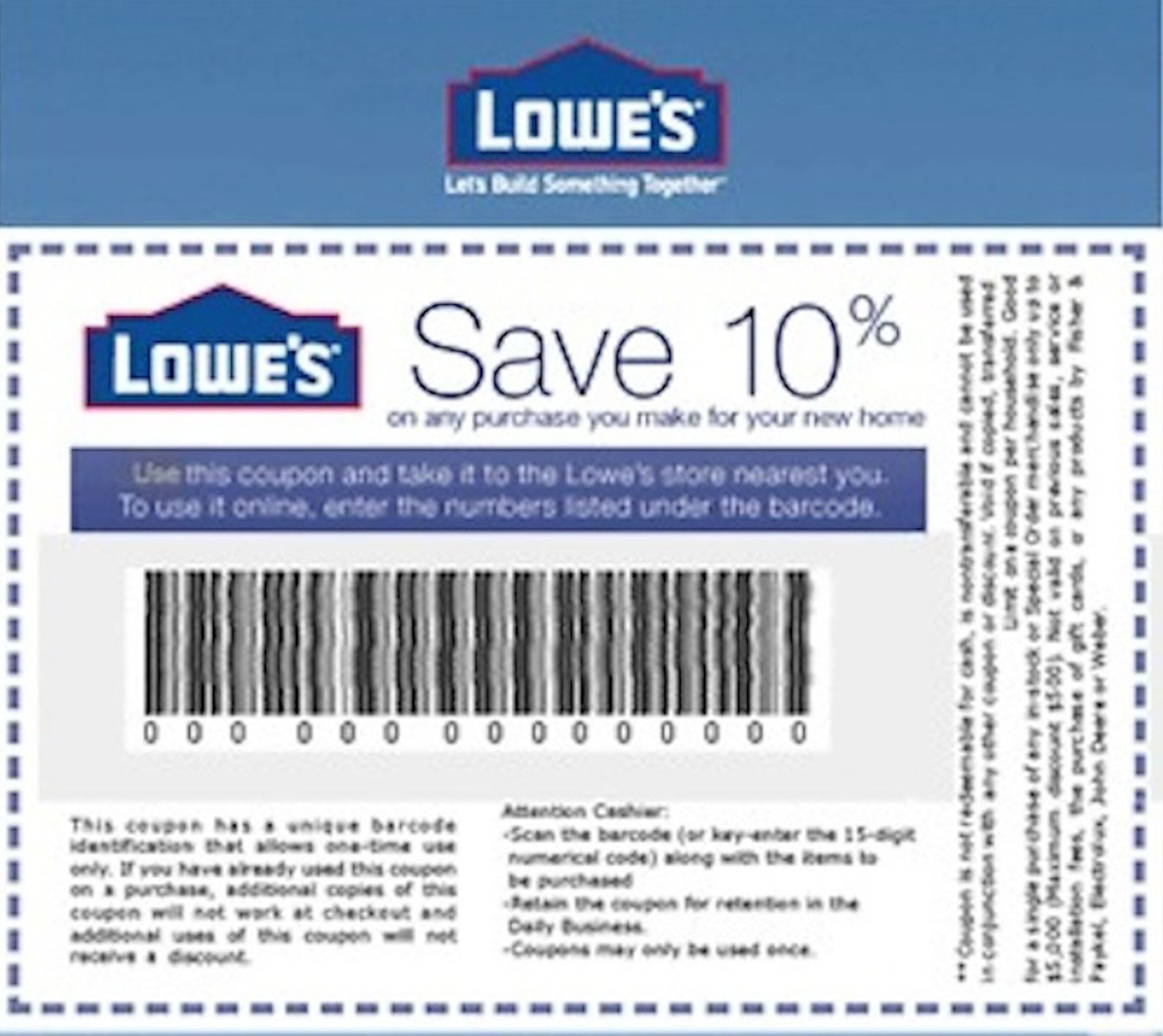 Lowes $20 Off $100 * Printable * 1Coupon~10 Seconds Delivery~ In