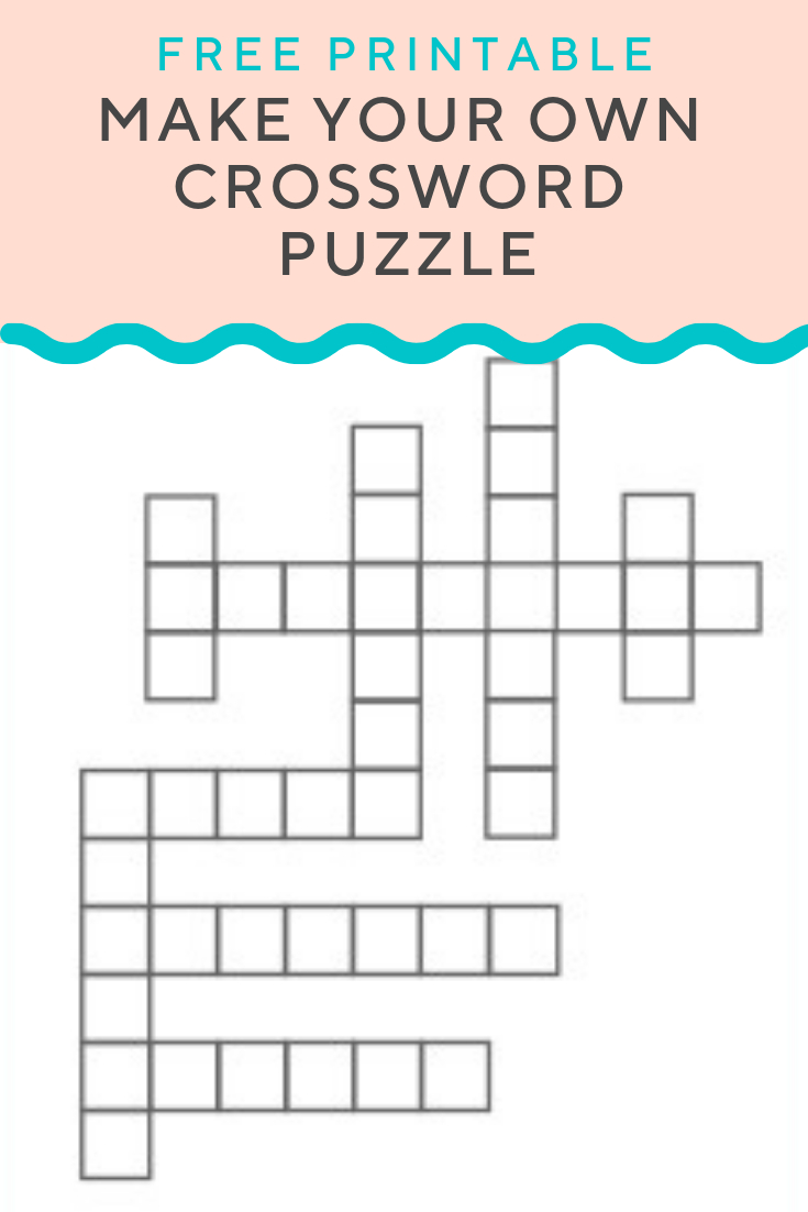Crossword Puzzle Generator | Create And Print Fully Customizable - Make Your Own Puzzle Free Printable