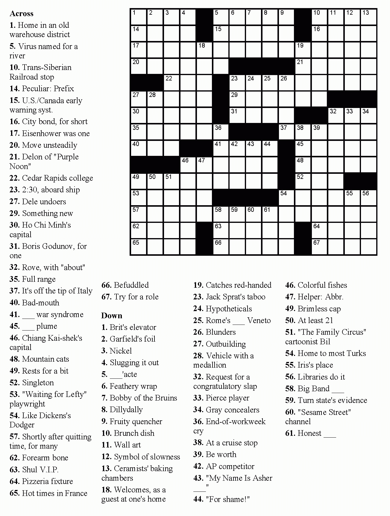 Crossword Puzzle Maker Printable – Rtrs.online - Free Puzzle Makers Printable