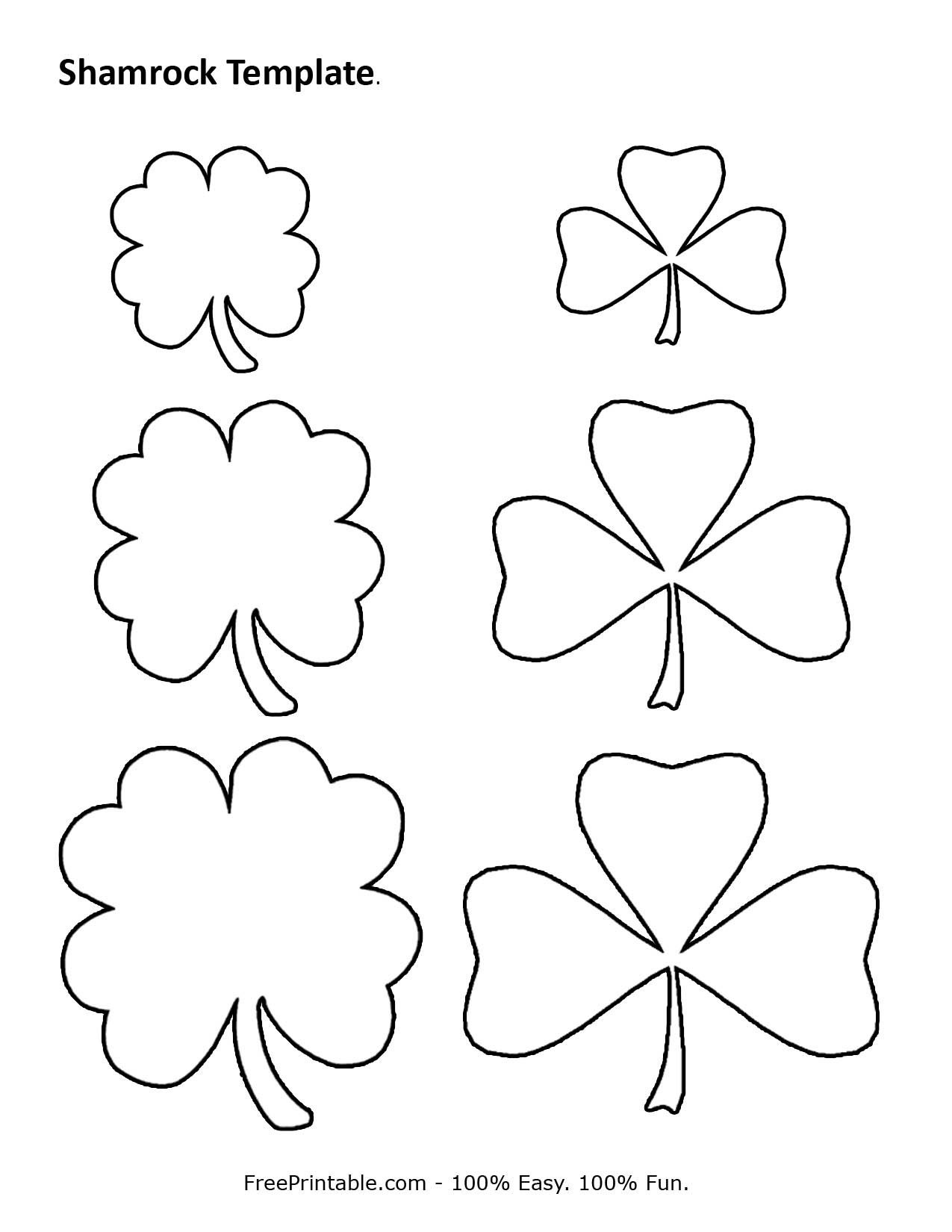 Customize Your Free Printable Shamrock Template | Home | Shamrock - Shamrock Template Free Printable