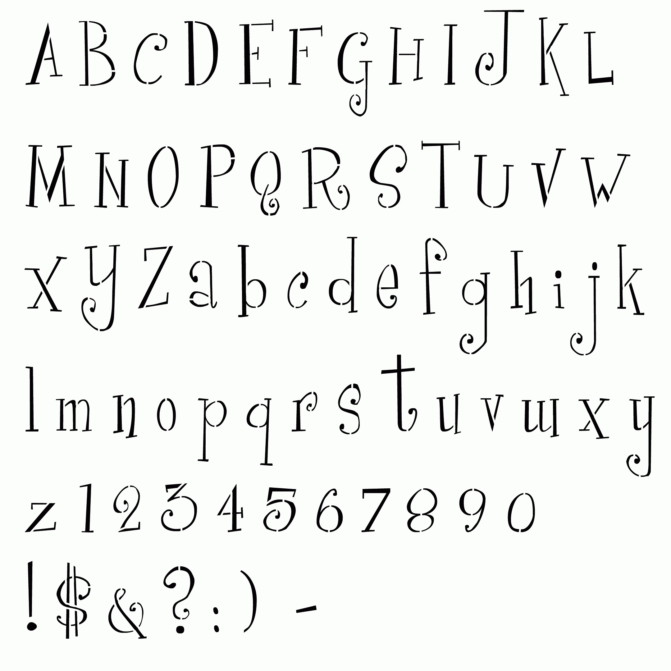 Printable Font Stencils (80+ Images In Collection) Page 1 Free