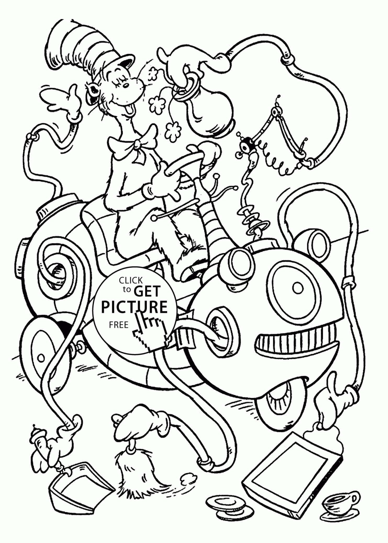 532 Unicorn Dr Suess Coloring Page with Printable
