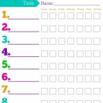 Daily Responsibilities Chart For Kids! Free Printable To Help   Free Printable Charts And Lists