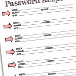 Day 6: Password Keeper   I Heart Planners   Free Printable Password Keeper