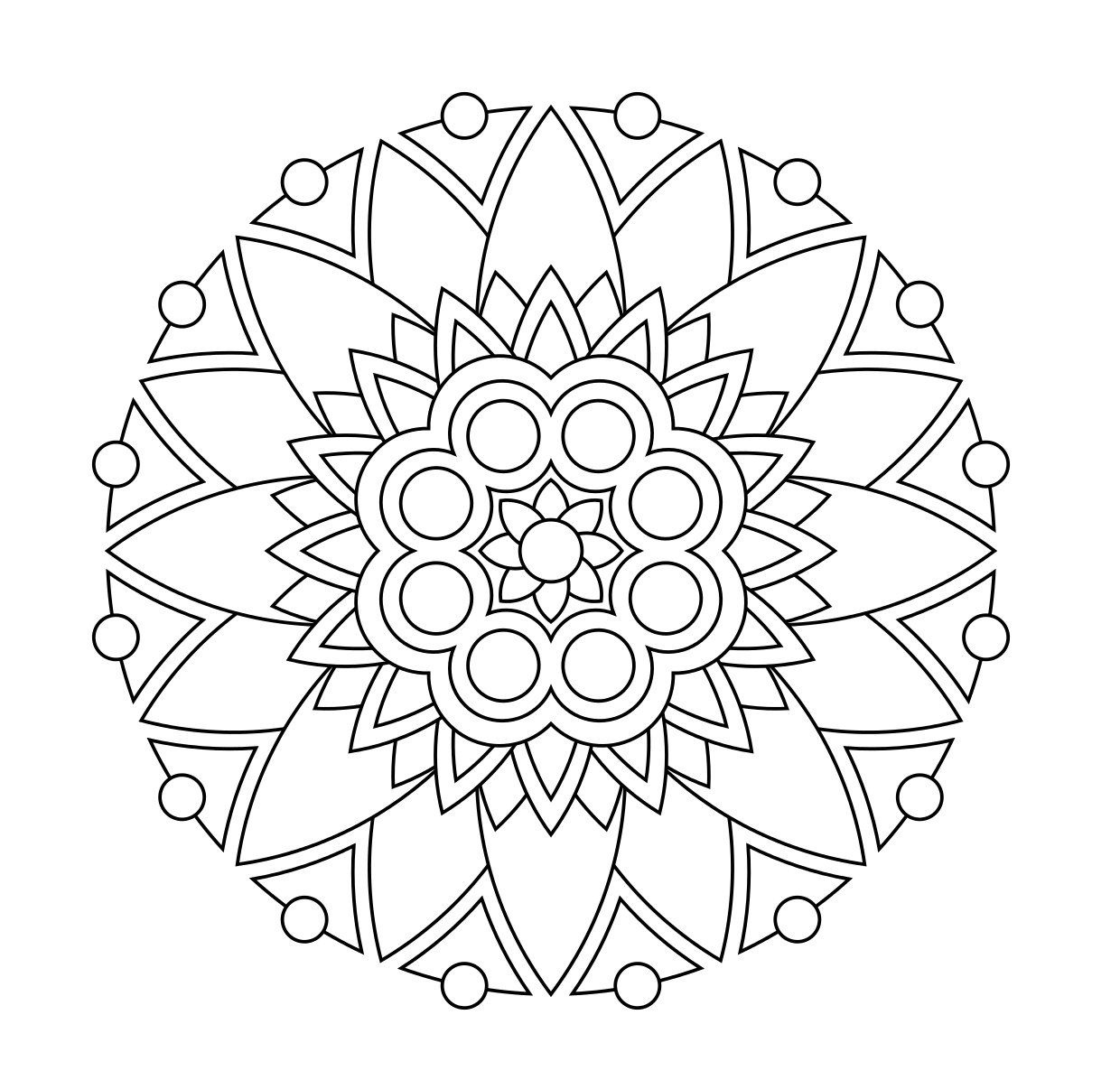 Mandala Stencils Free Printable - Printable Word Searches