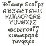 Disney Fonts Free | Pin Walt Disney Script Sjacaqdr Free Cursive   Free Printable Disney Font Stencils