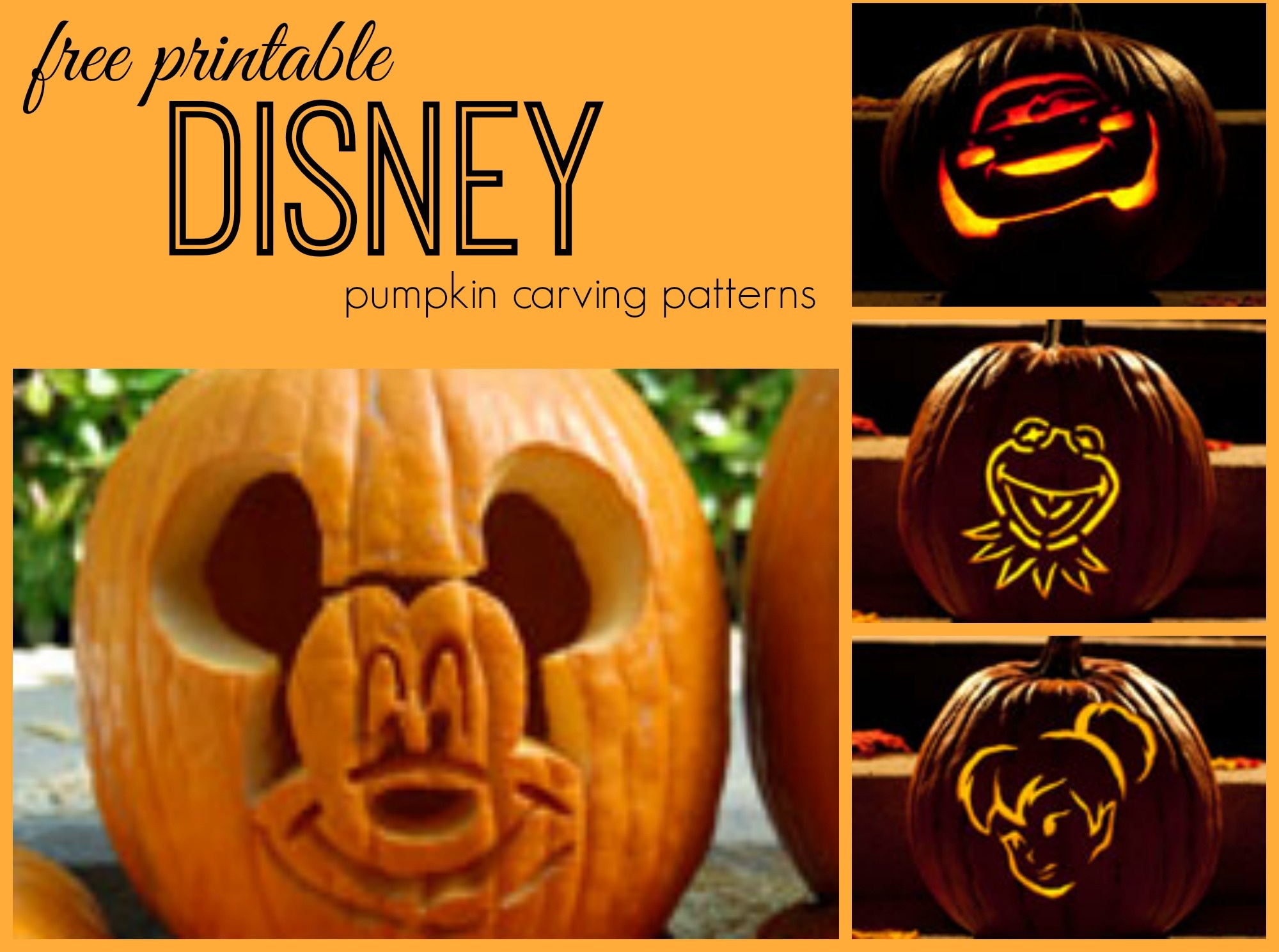 Free Disney Pumpkin Stencils | Popsugar Smart Living - Free Printable ...