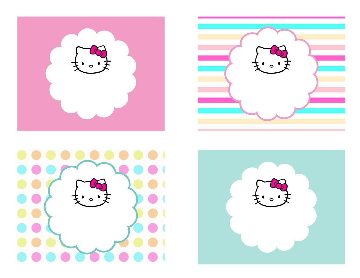 Diy Free Hello Kitty Label | Free Birthday Party Decorations | Hello - Hello Kitty Name Tags Printable Free