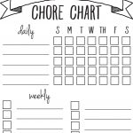 Diy Printable Chore Chart | Free Printables Nov/feb | Chore Chart   Free Printable Charts And Lists
