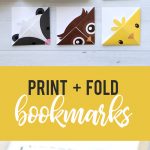 Diy Woodland Animals Origami Bookmarks {Print + Fold}   It's Always   Free Printable Owl Bookmarks