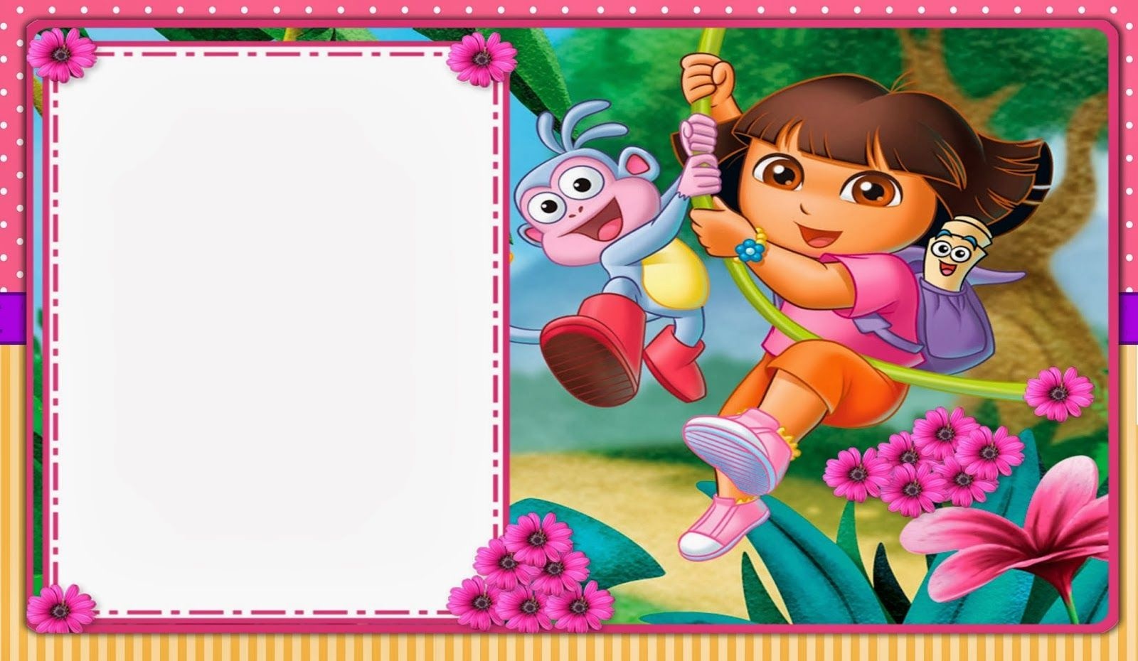 download-free-template-dora-the-explorer-birthday-party-invitations