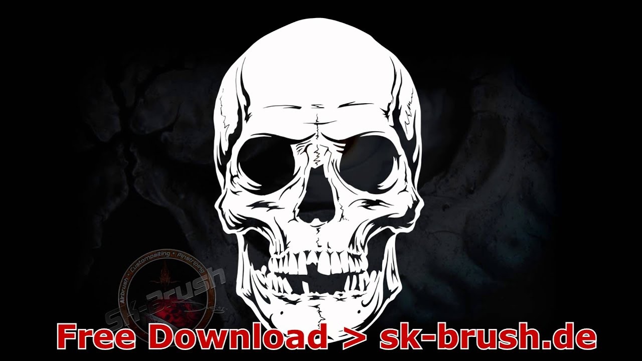 Download Free Airbrush Stencil`s | Skull, Flames, Ornaments - Youtube - Free Printable Airbrush Stencils