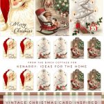 Download Free Printable Vintage Christmas Gift Tags For Holiday Wrapping   Free Printable Xmas Cards Download
