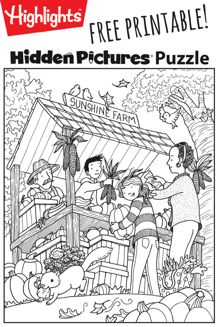 Printable Hidden Picture Puzzles