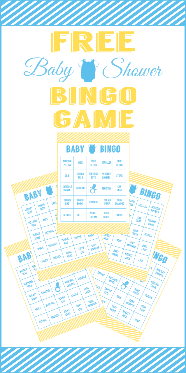 Download This Free Printable Baby Shower Bingo For Boys! | Catch My - Free Printable Baby Shower Decorations For A Boy