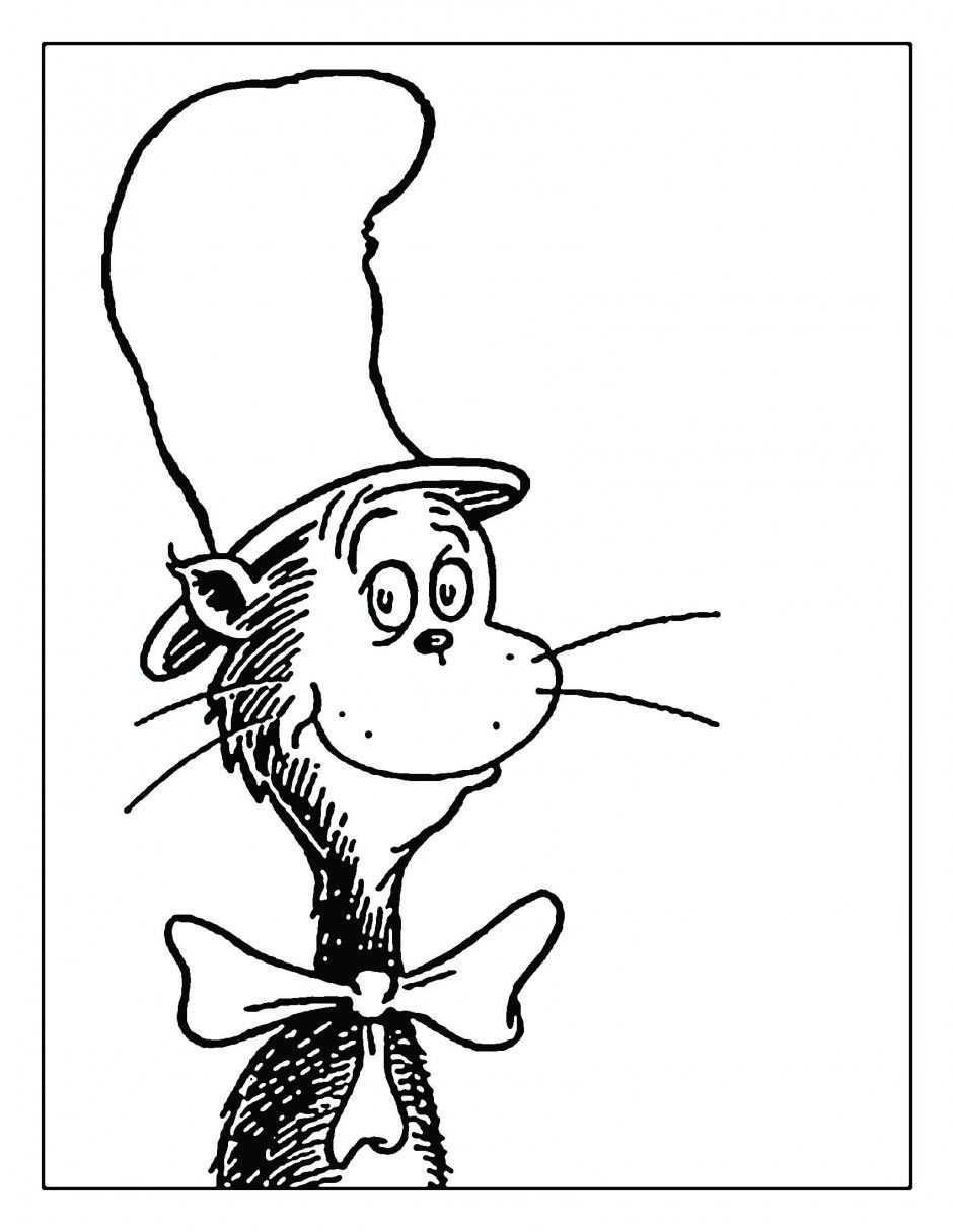 Dr Seuss Coloring Pages Thing 1 And Thing 2 | Clipart Panda - Free - Free Printable Dr Seuss Coloring Pages