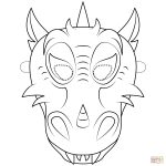 Dragon Mask Coloring Page | Free Printable Coloring Pages   Dragon Mask Printable Free