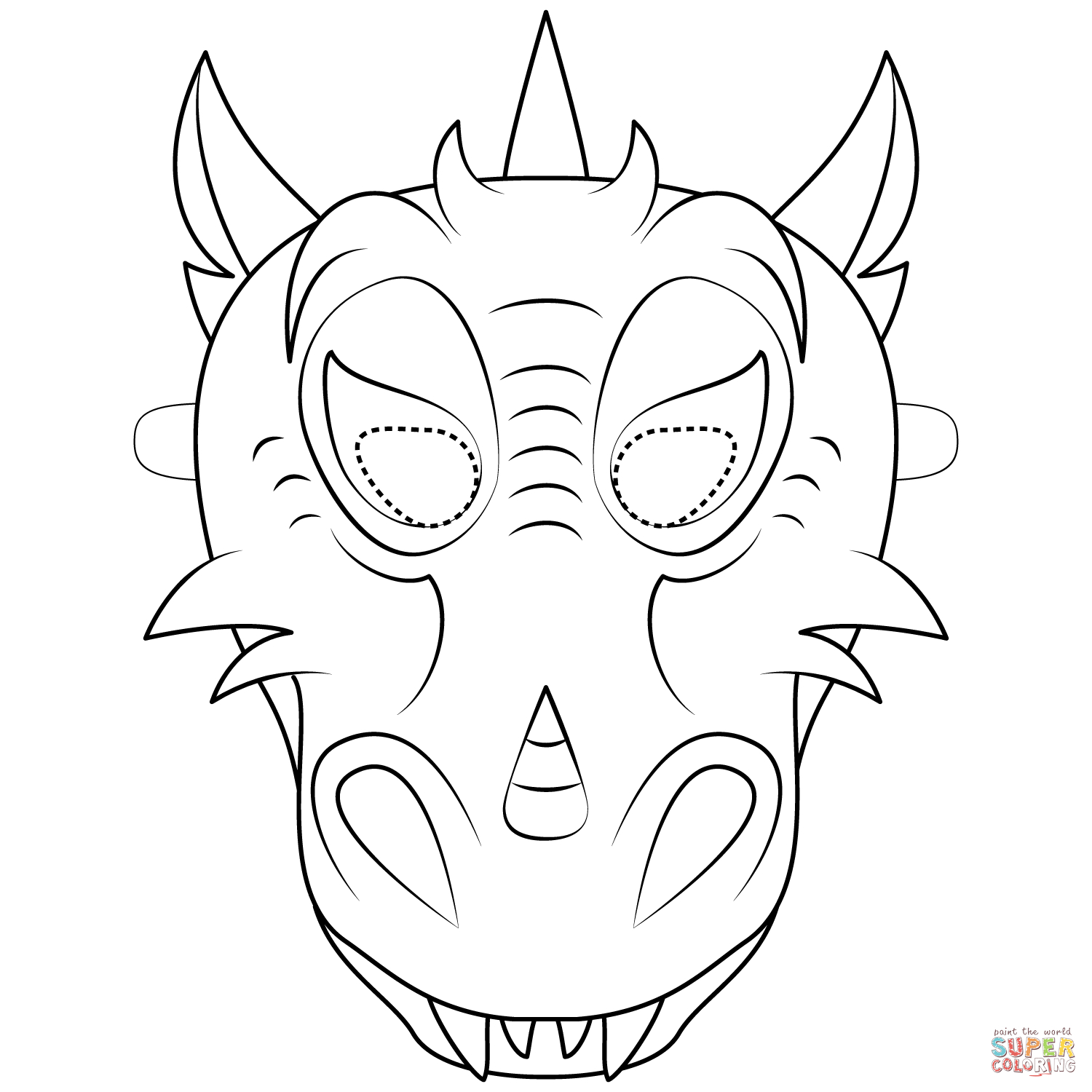 Dragon Mask Printable Free Free Printable