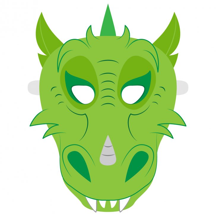 Dragon Mask Printable Free