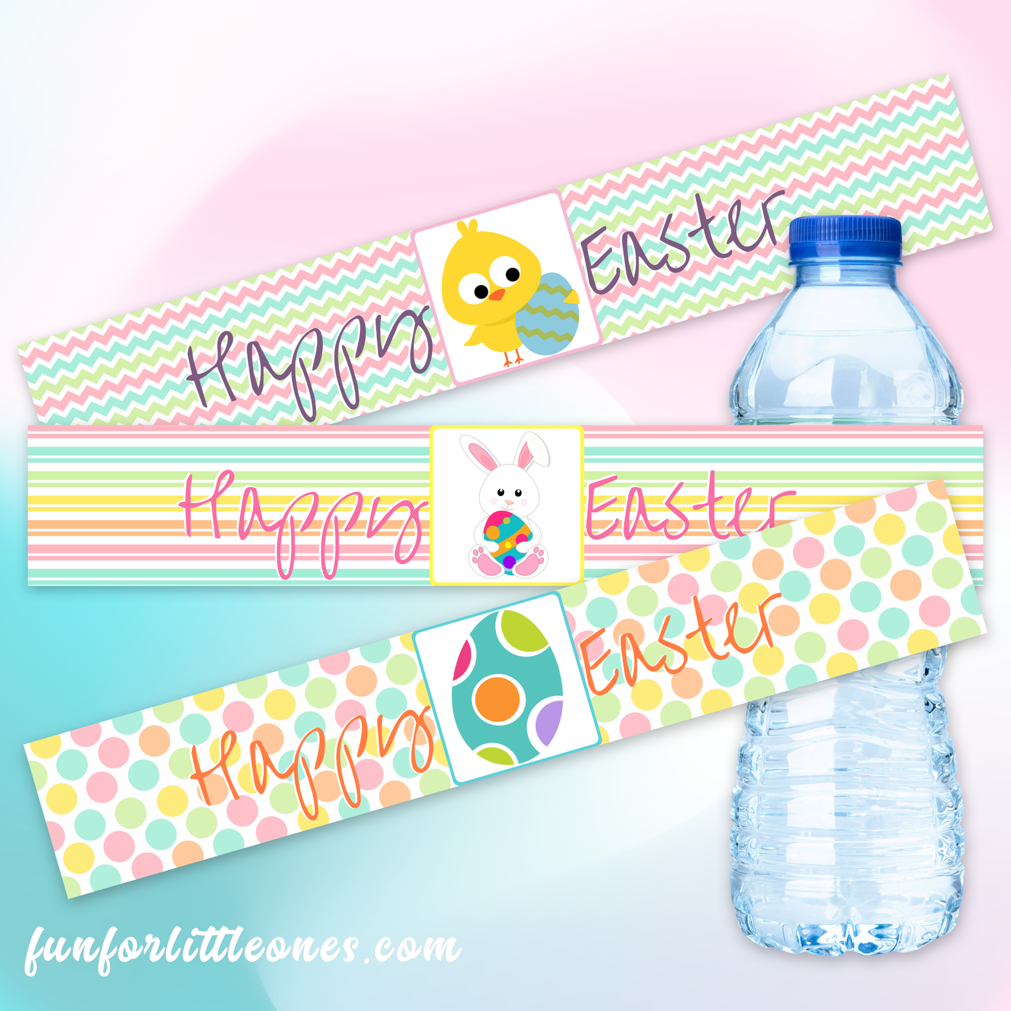 Easter Water Bottle Labels For Kids (Free Printable) - Fun For - Free Printable Water Bottle Labels