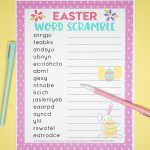 Easter Word Scramble Printable   Happiness Is Homemade   Unscramble Word Games Printable Free