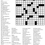 Easy Printable Crossword Puzzles | "aacabythã" | Free Printable   Free Printable Crossword Puzzles Medium Difficulty