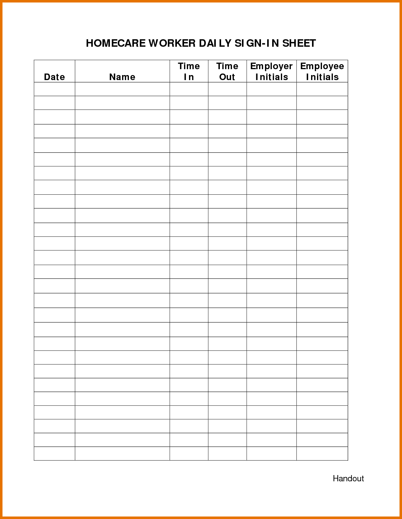 Employee Attendance Sheet Pdf | Employee Attendance Sheet - Free Printable Time Sheets Pdf