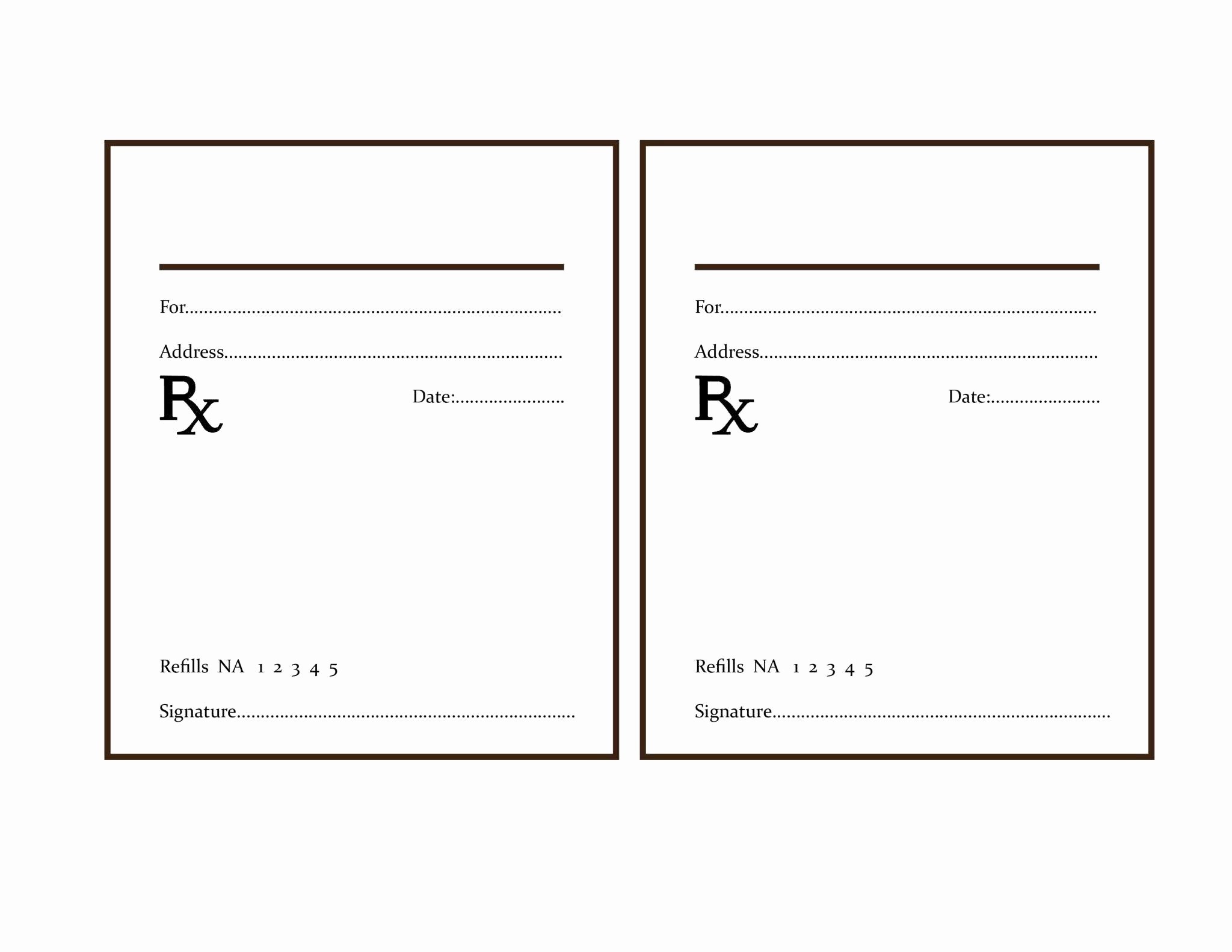 Fake Prescription Label Template | Locksmithcovington Template - Free Printable Prescription Pad