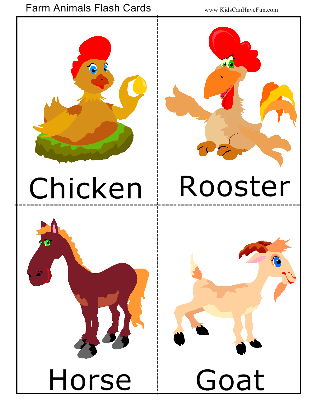 Printable Farm Animal Flashcards Look We re Learning Free 