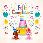 Feliz Cumpleanos   Happy Birthday In Spanish Greeting Card Royalty   Free Printable Happy Birthday Cards In Spanish