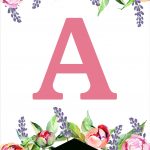 Floral Free Printable Alphabet Letters Banner   Paper Trail Design   Free Printable Flower Letters