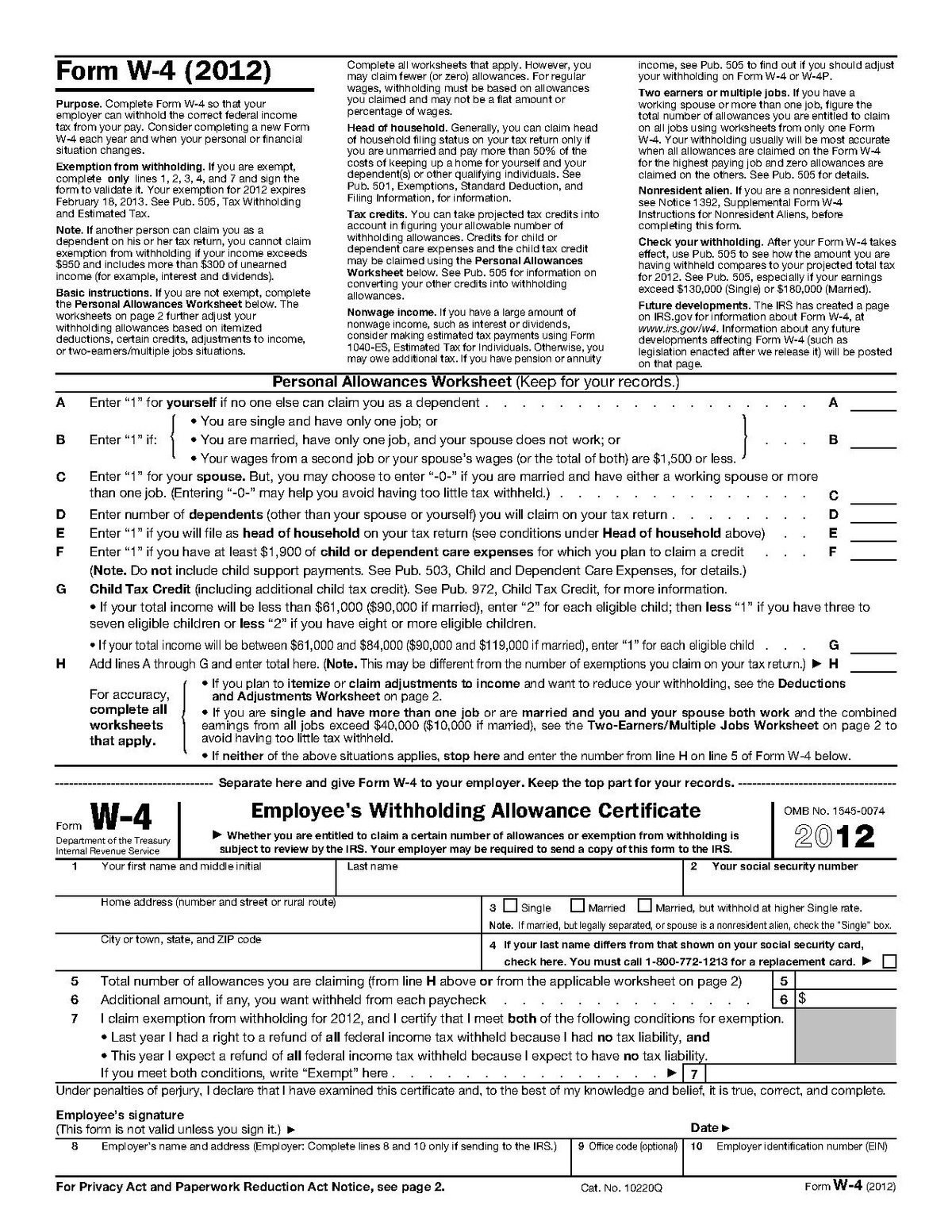 How To Correctly Fill Out Your W4 Form Youtube Free Printable W 4