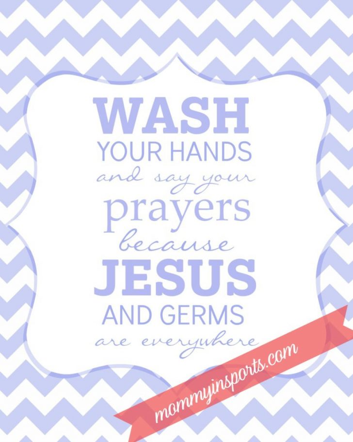 Wash Your Hands And Say Your Prayers Free Printable