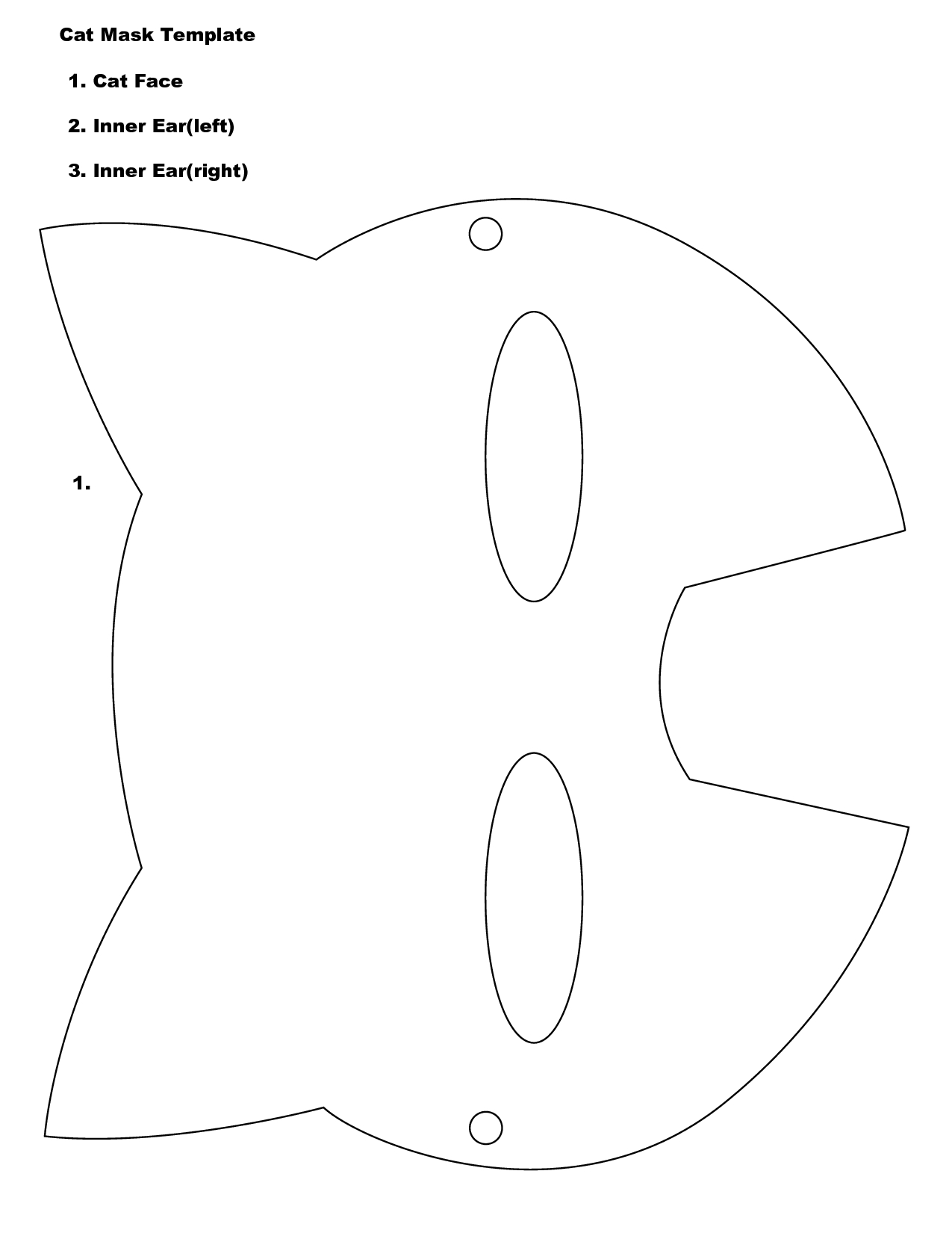 Free Cat Face Template, Download Free Clip Art, Free Clip Art On - Free Printable Halloween Face Masks