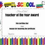 Free Certificate Of Appreciation For Teachers | Customize Online   Free Printable Awards