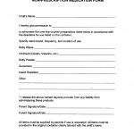 Free Child Care Forms   Over The Counter Medication Form   Free Printable Daycare Forms