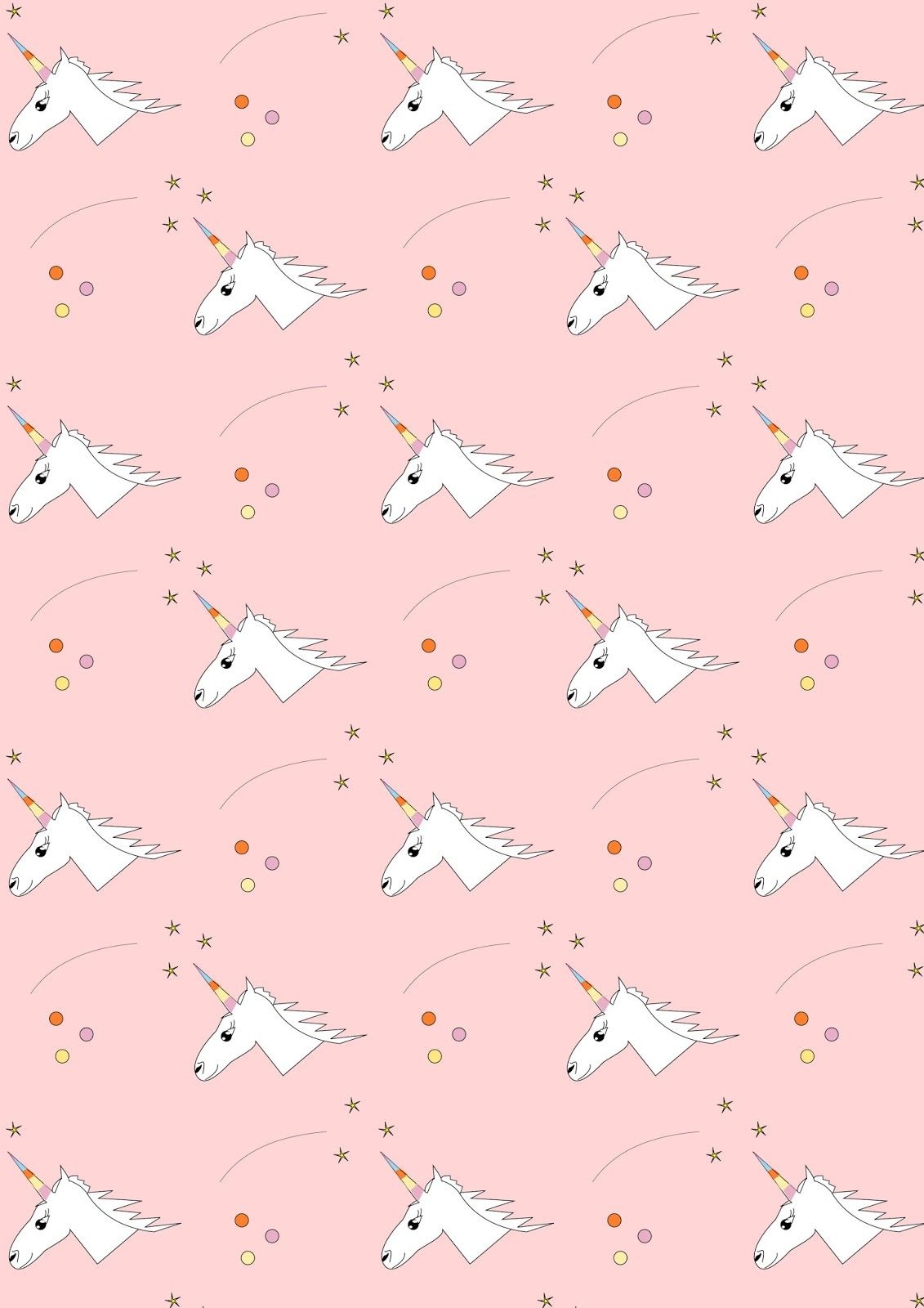 Free Digital Unicorn Scrapbooking Paper - Ausdruckbares - Free Printable Paper