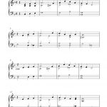 Free Easy Piano Sheet Music Arrangement Of The Melody Danny Boy   Free Printable Piano Pieces