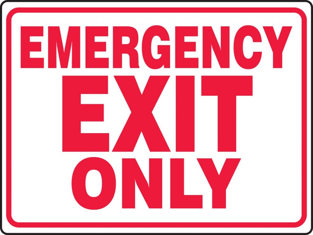 Free Printable Emergency Exit Signs