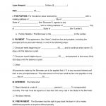 Free Family Loan Agreement Template   Pdf | Word | Eforms – Free   Free Printable Blank Loan Agreement