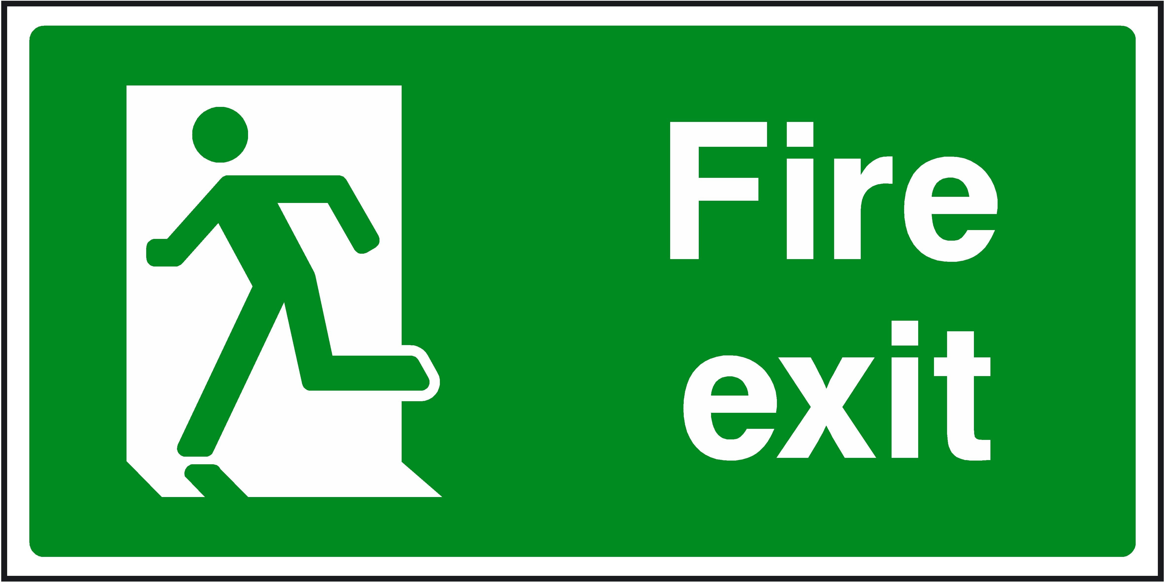 Free Fire Exit Signs, Download Free Clip Art, Free Clip Art On - Free Printable Health And Safety Signs
